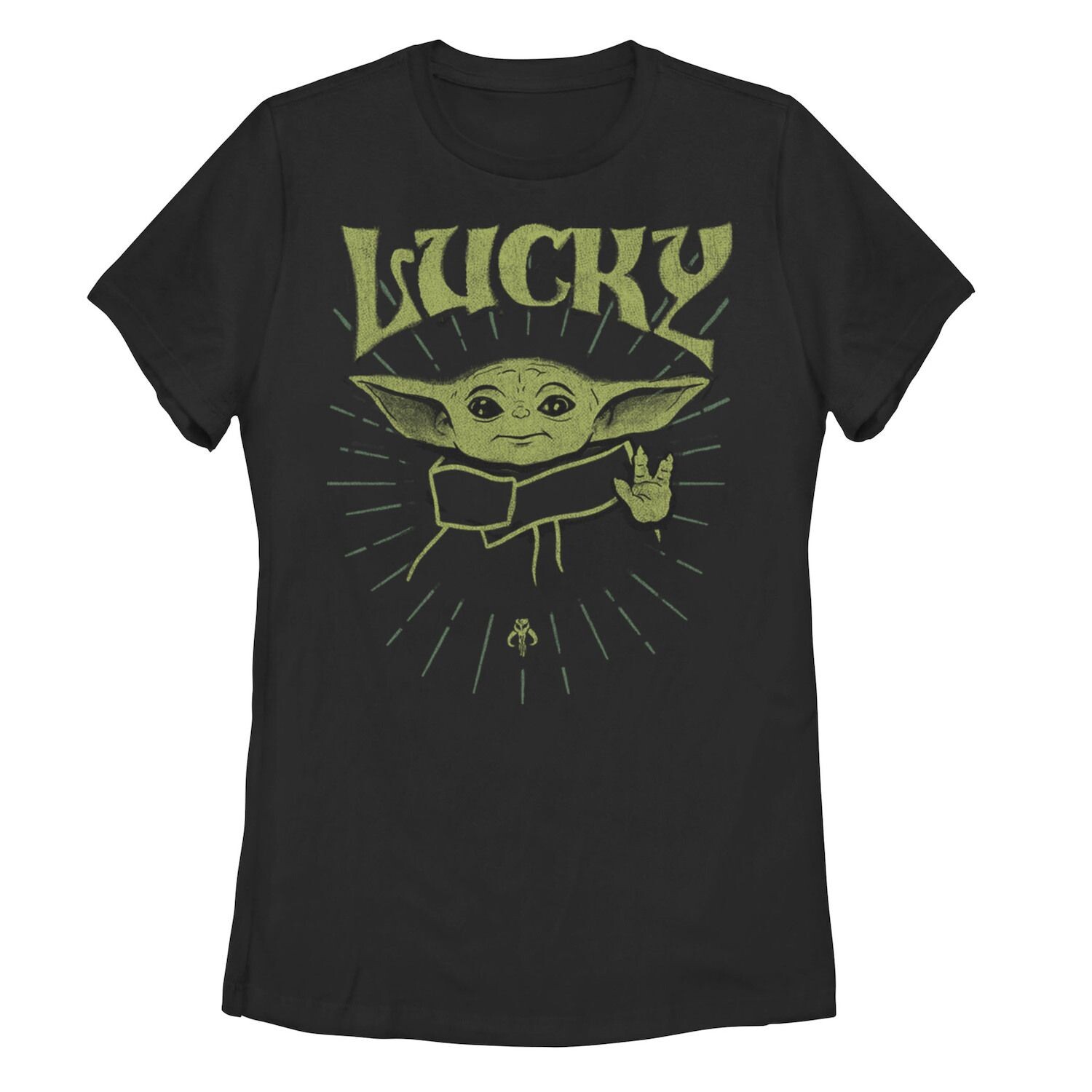 

Футболка Grogu Lucky «Звёздные войны для юниоров: Мандалорский день Святого Патрика» Licensed Character