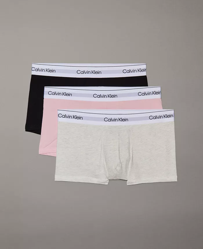 

Мужские трусы-боксеры Icon Stretch Low Rise, 3 шт Calvin Klein, розовый