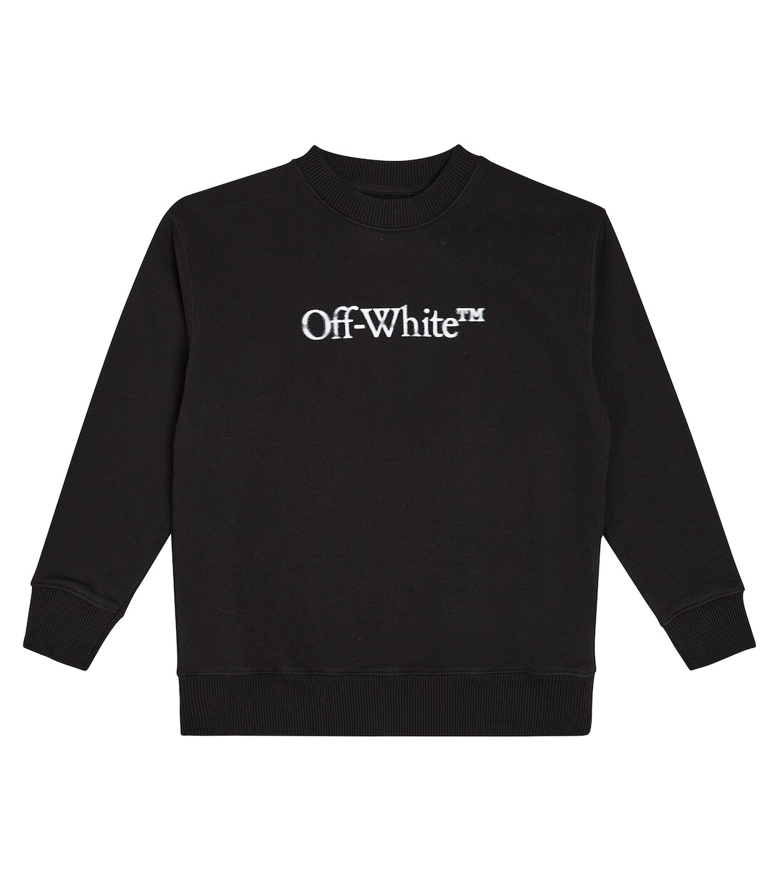 

Толстовка из хлопкового джерси с логотипом Off-White, черный