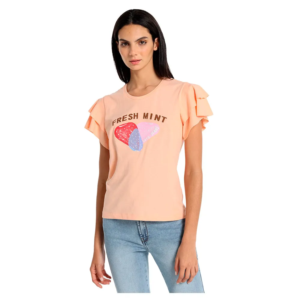 

Футболка с коротким рукавом Lois Jeans 10929, розовый