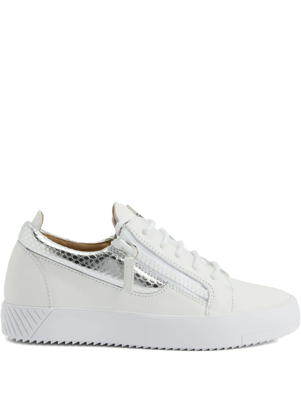 Кеды Gail с молниями Giuseppe Zanotti, белый