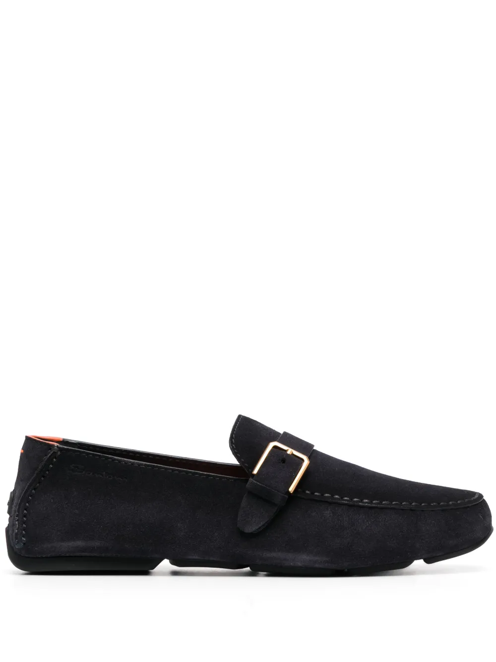 

Лоферы с пряжкой Santoni, синий