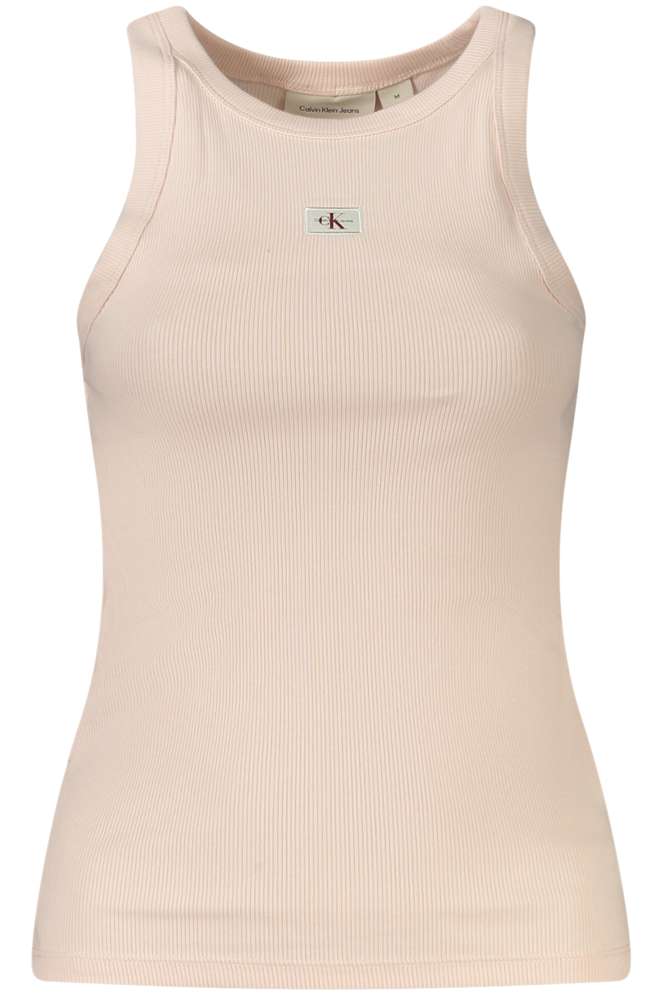 

Женская майка Calvin Klein хлопковая с монограммой, розовый