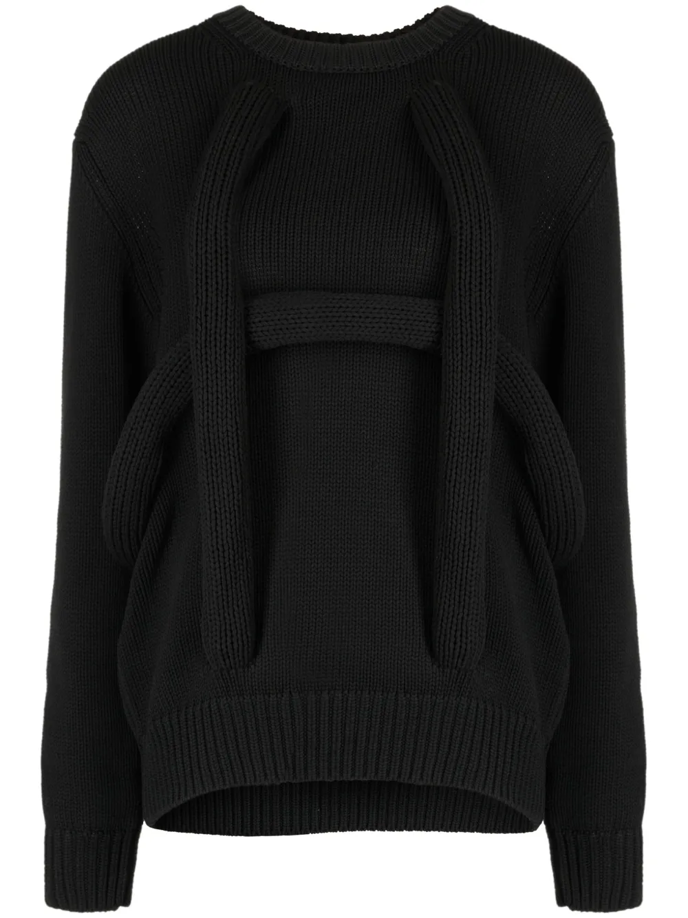 

Джемпер с приспущенными плечами COMME DES GARCONS, черный