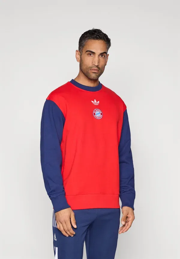 Футболка Adidas Performance Fcb crew club wear, красный/темно-синий