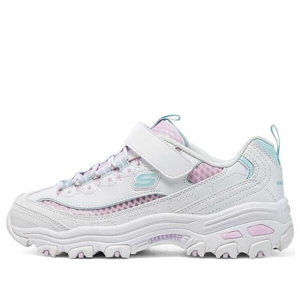 

Кроссовки dlites chunky shoes 'white pink blue' Skechers, белый