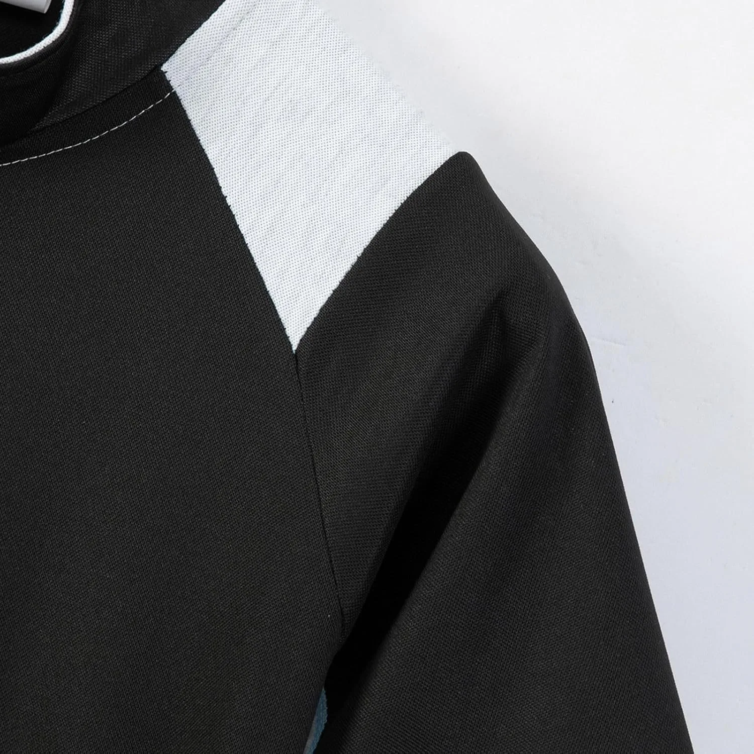 Легкая футболка с цветными блоками для мужчин: Casual Half Zip с коротким рукавом — фото 2