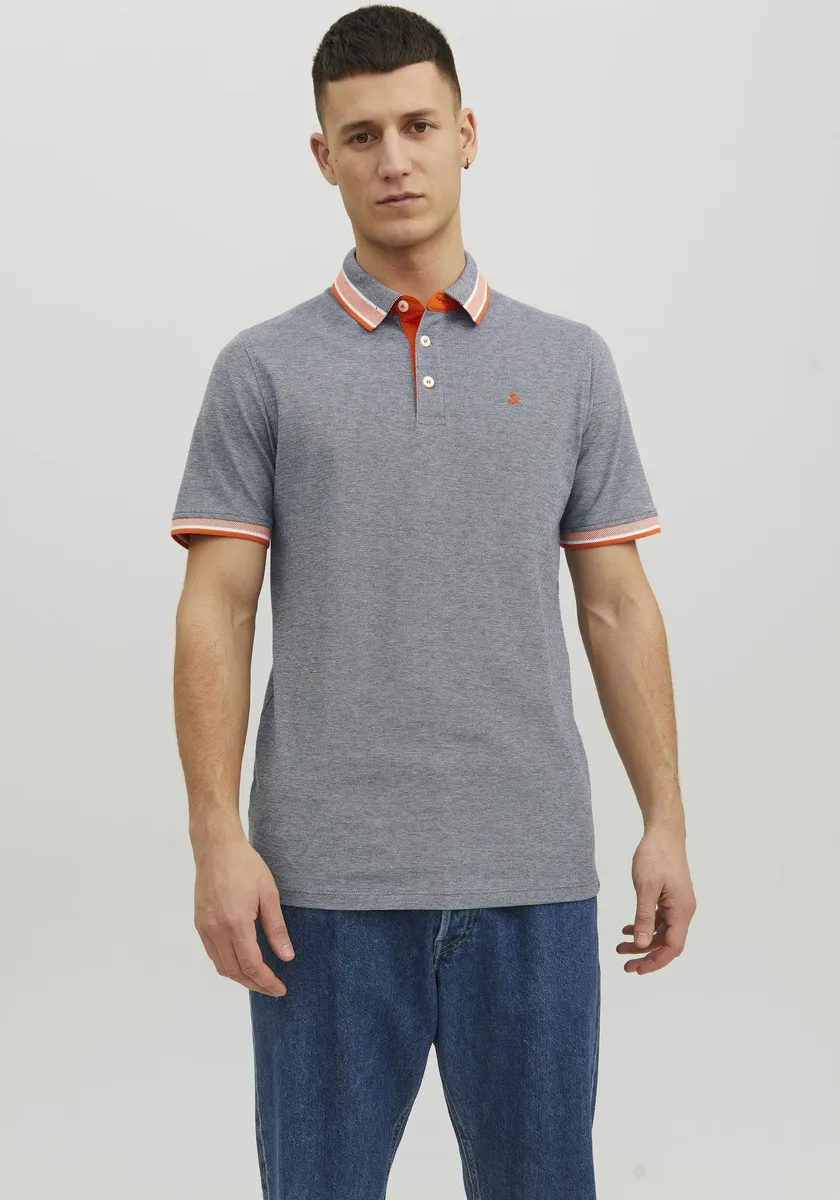 

Рубашка-поло Jack & Jones "JJEPAULOS POLO SS NOOS", синий