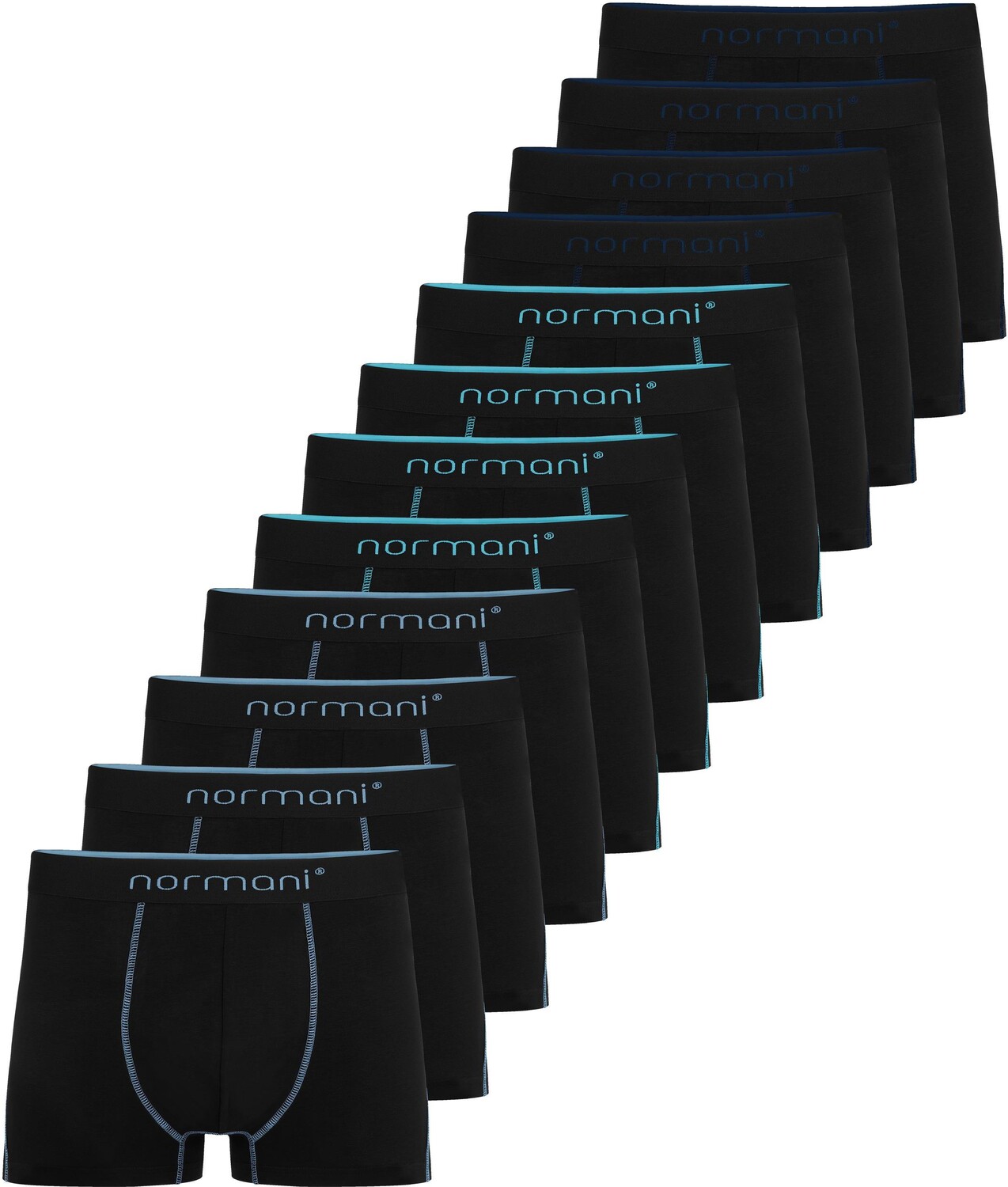 

Боксеры normani 12 x Herren Baumwoll s, цвет Dunkelblau/Hellblau/Türkis