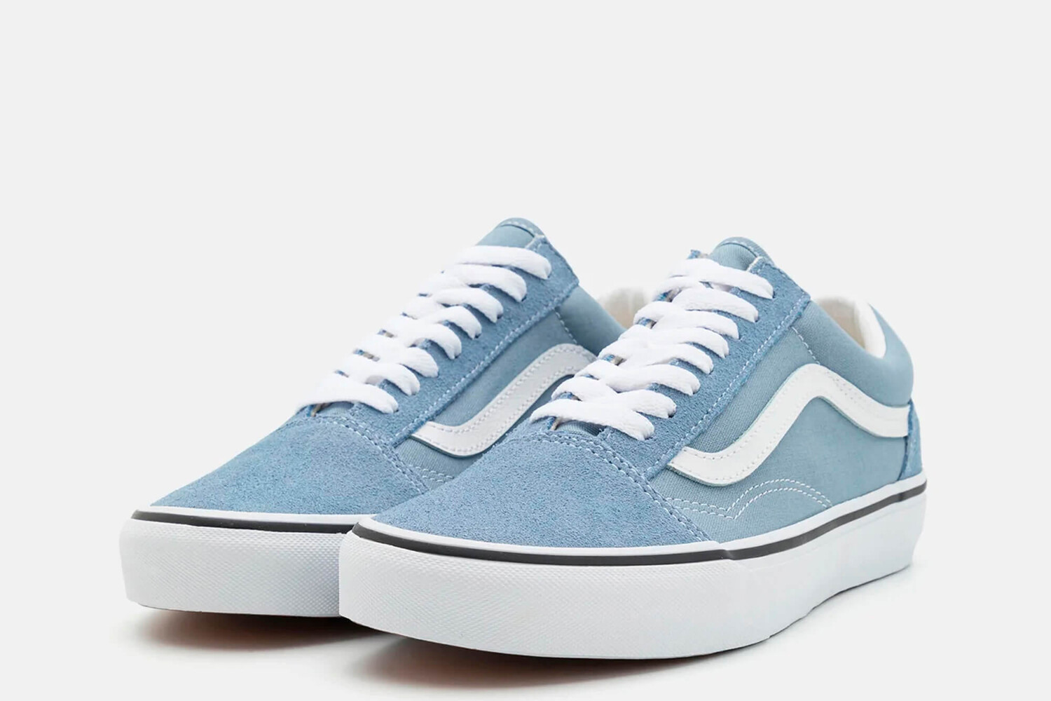 Кроссовки старой школы Vans, синий — фото 3