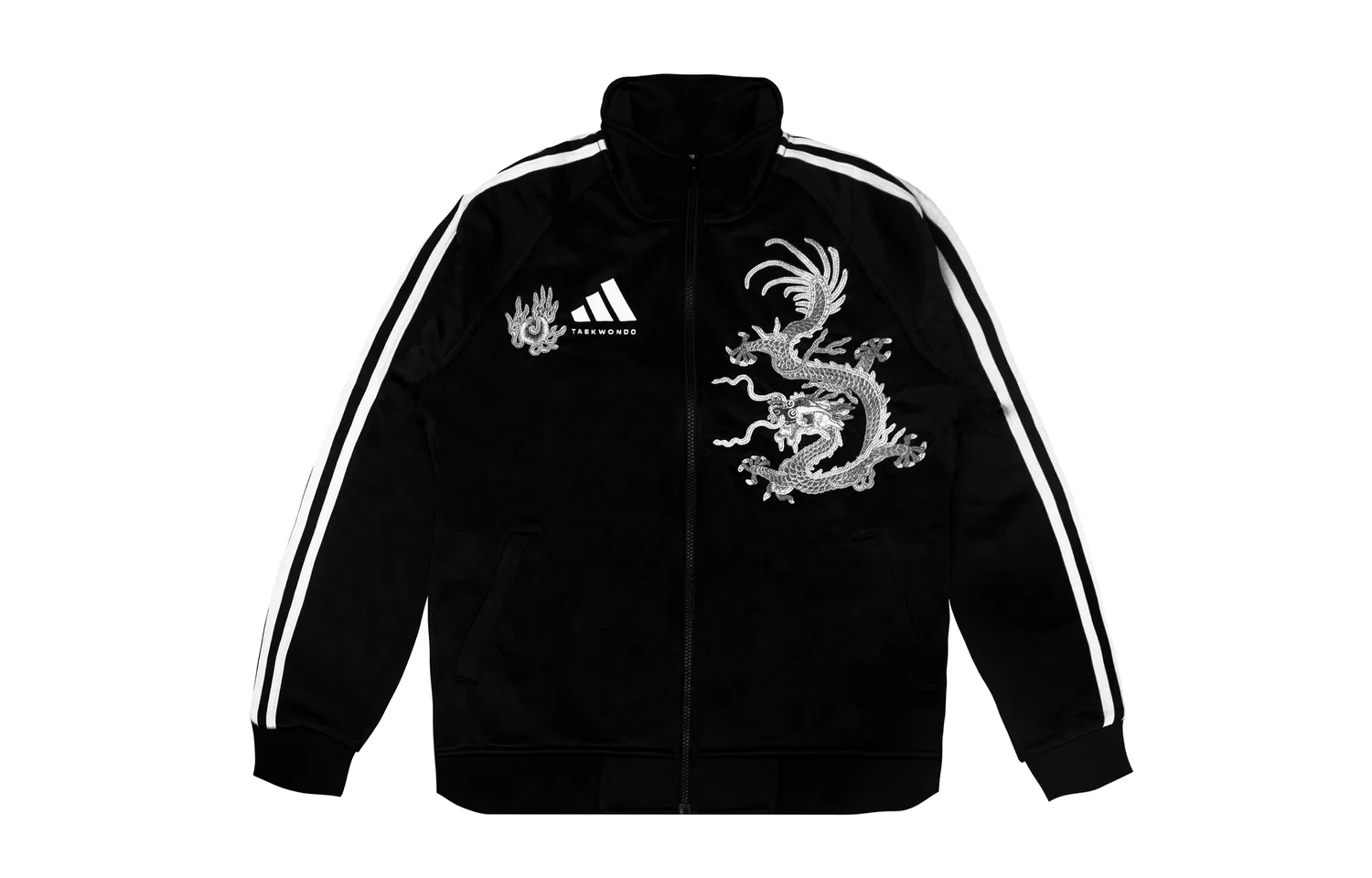 Куртка унисекс Black, со стойкой, средней длины Adidas
