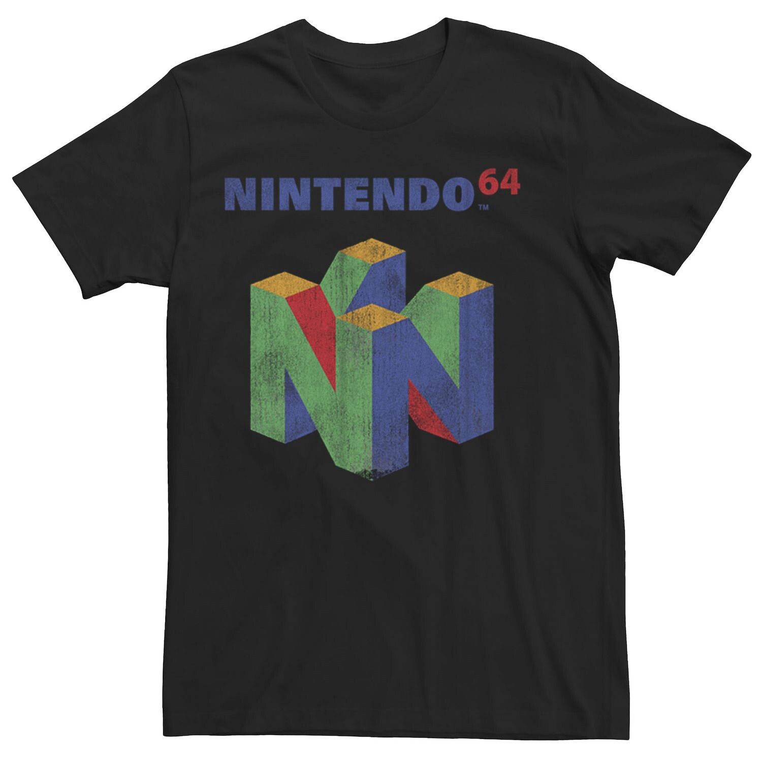 

Мужская футболка с логотипом Nintendo 64 Retro Licensed Character