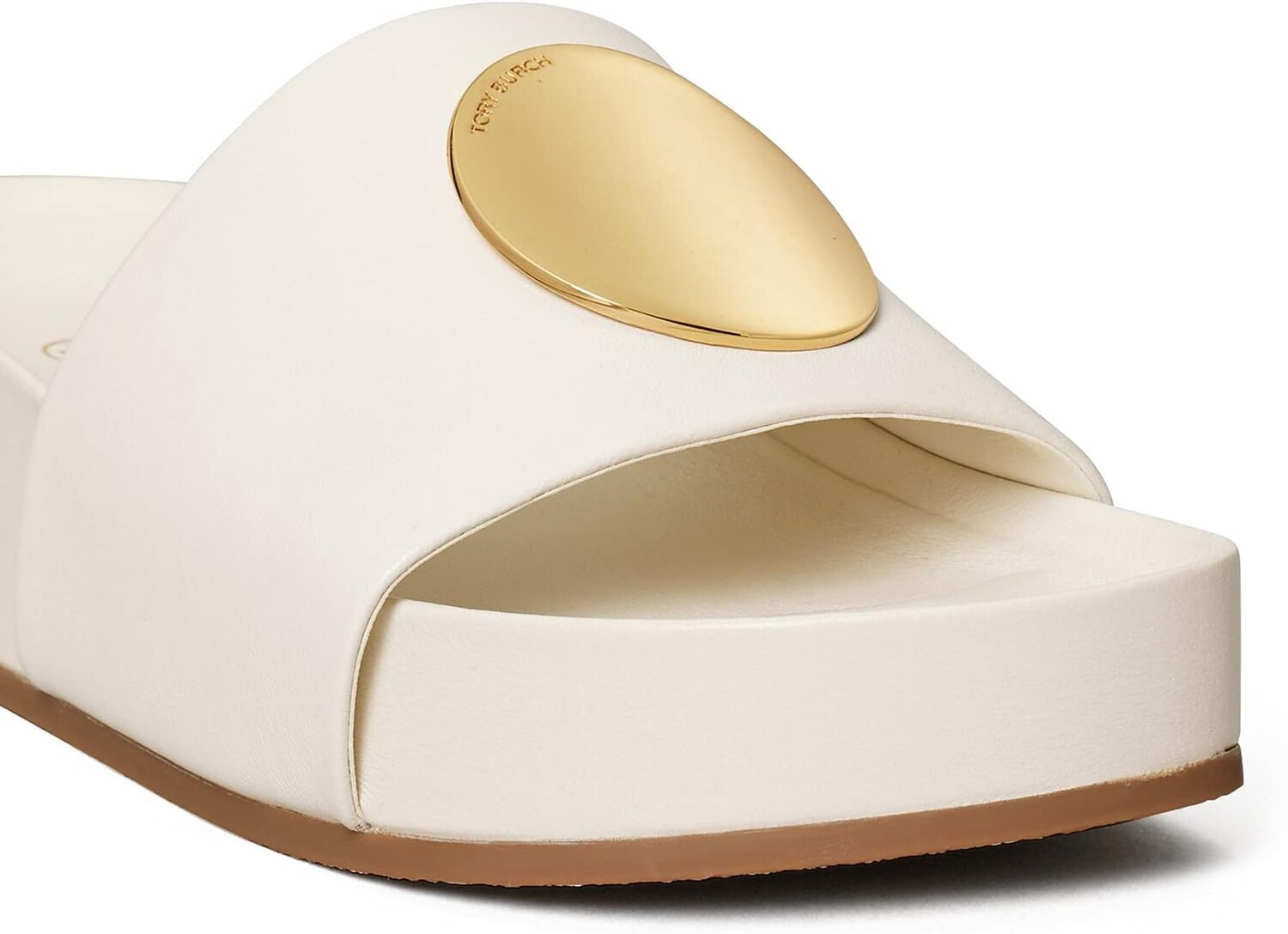 Босоножки Patos Slide Tory Burch, цвет New Ivory/New Ivory — фото 3