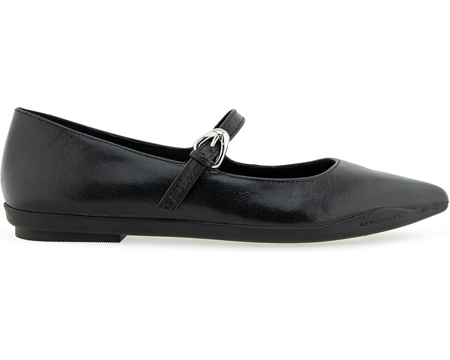 Туфли на плоской подошве Aerosoles Diva, цвет Black Shiny Leather — фото 4