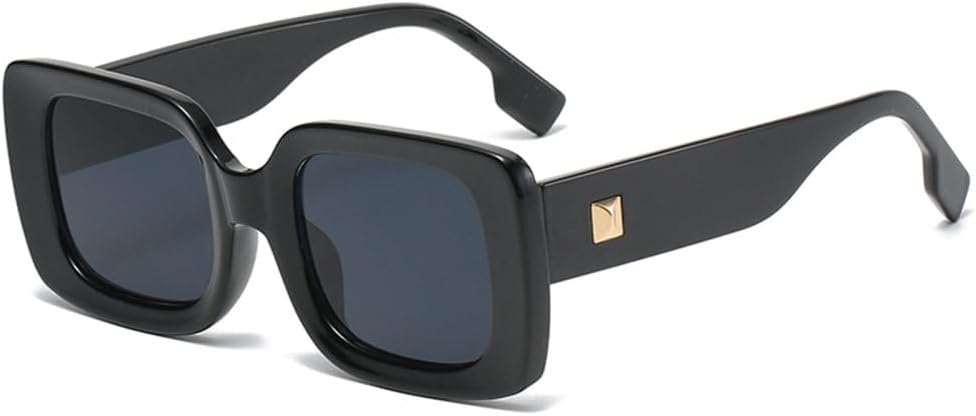 

Велосипедные солнцезащитные очки для женщин, прямоугольные солнцезащитные очки для путешествий, модные женские ретро-очки, маленькие очки с защитой от УФ-излучения UV400 MTZJH, Black