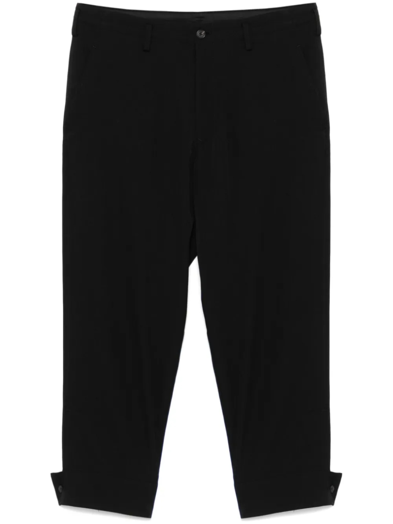 

Yohji Yamamoto шерстяные брюки с поясом, черный