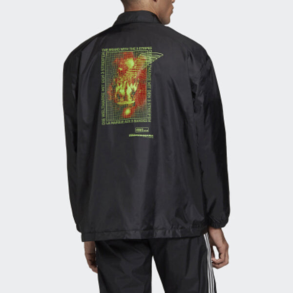 Куртка adidas originals Torsion Coachjk Sports Jacket Black, черный — фото 4