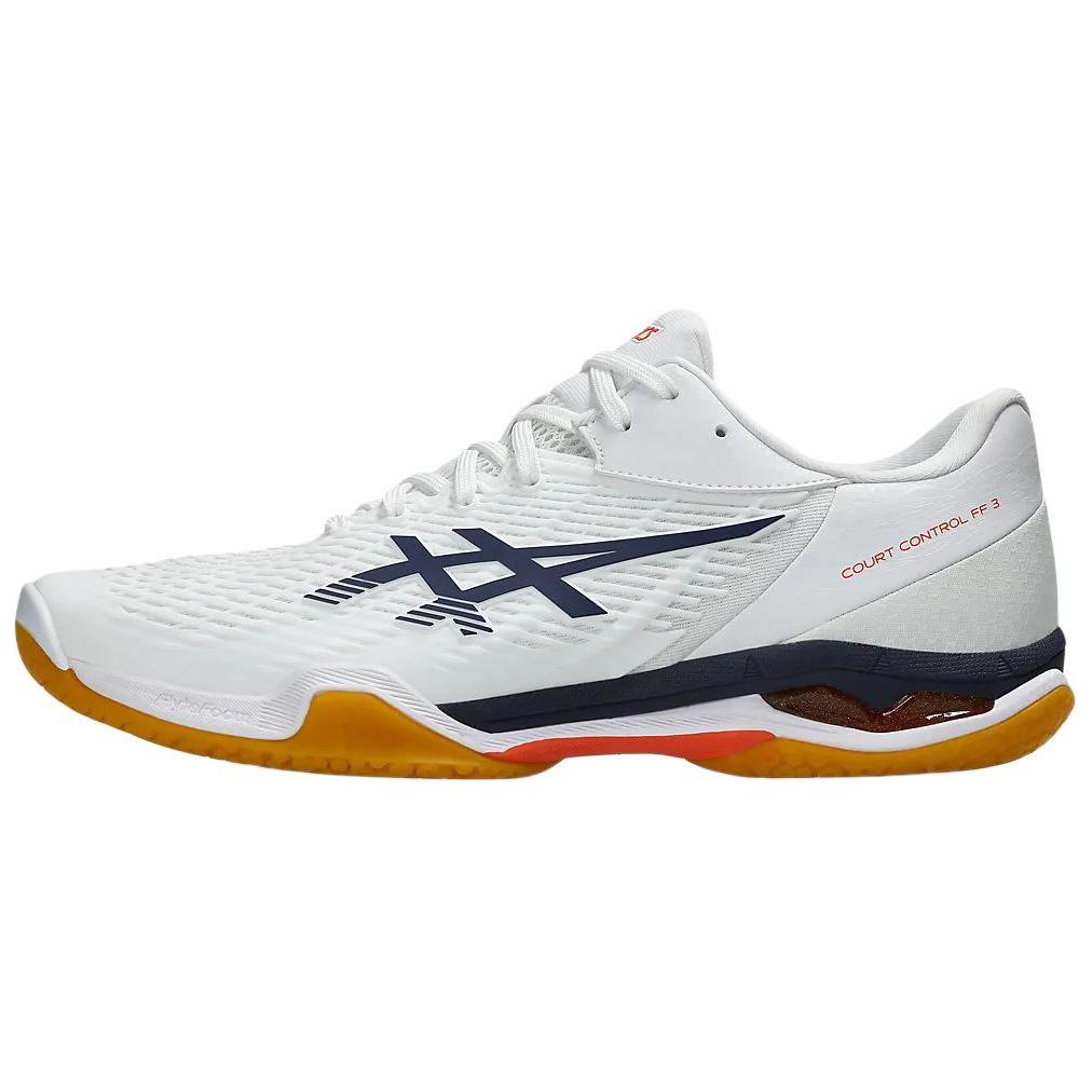 

ASICS Бадминтонные кроссовки Court Control FF 3 с низким верхом, устойчивые к истиранию, мужские, белые, синие