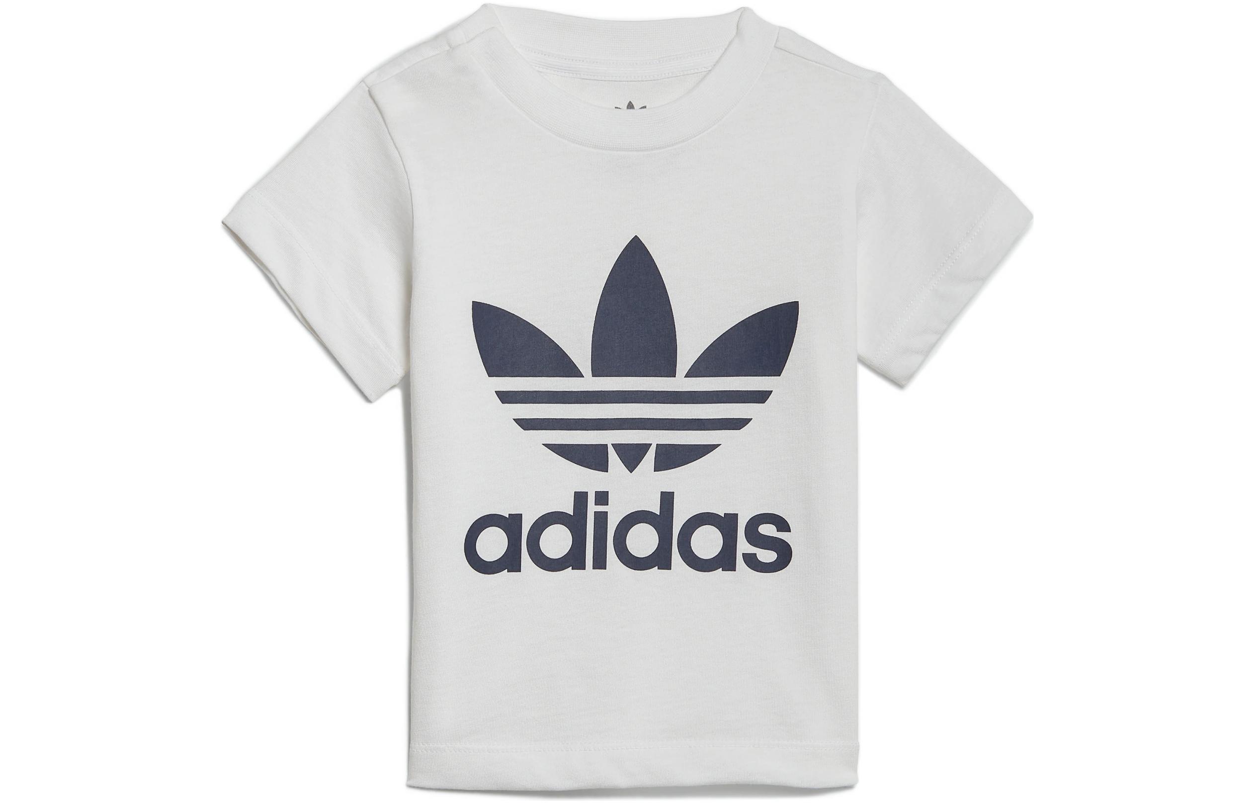 Adidas Originals Повседневная спортивная одежда с логотипом «Трелистник» белого/синего цвета для детей от 3 до 7 лет — фото 4
