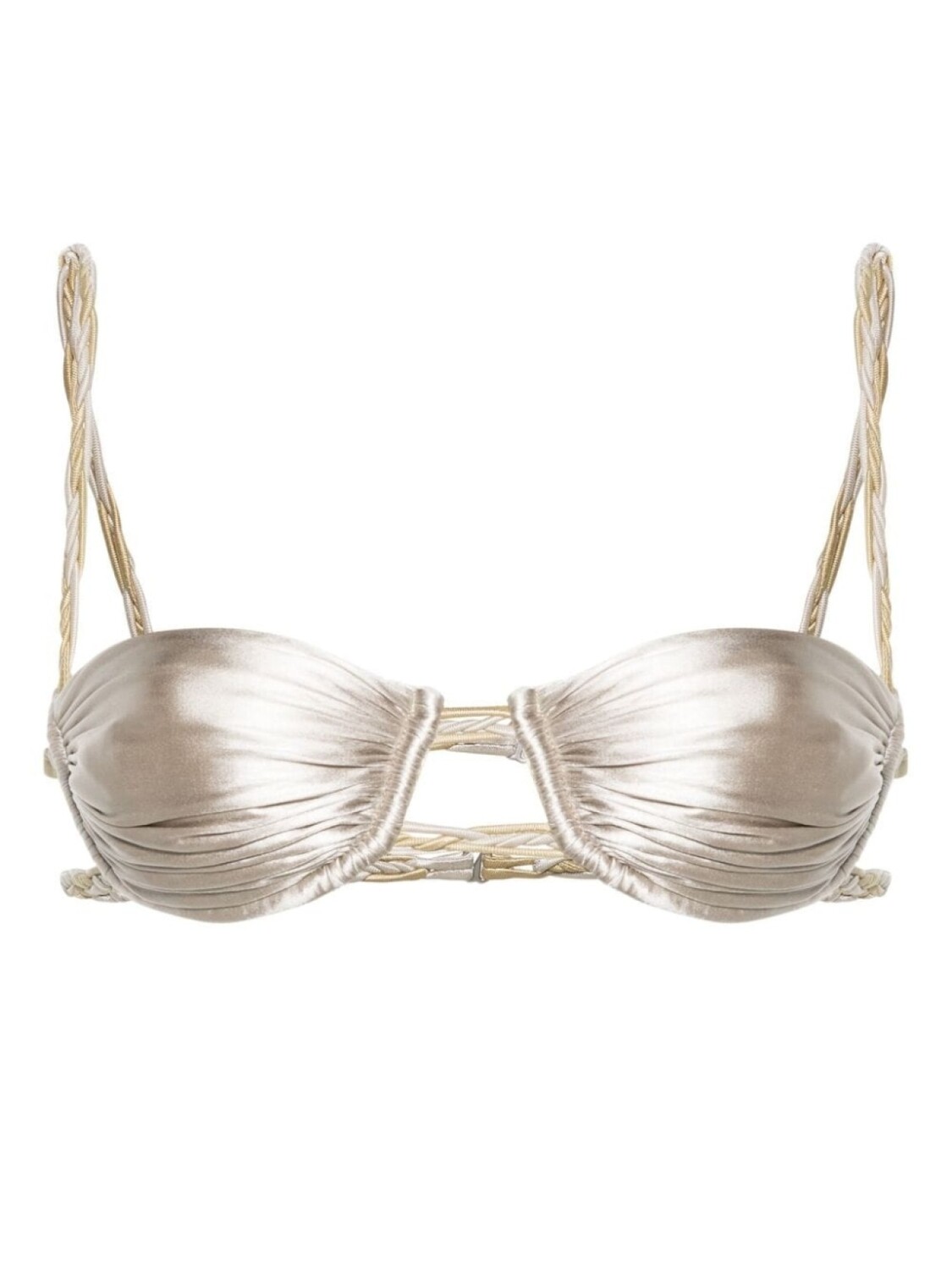 

Isa Boulder топ бикини на косточках, серебристый