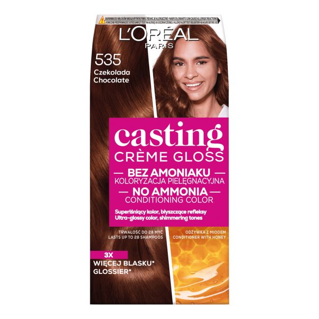 

L'Oreal кастинг краска для волос L'oreal Paris, цвет 535 chocolate