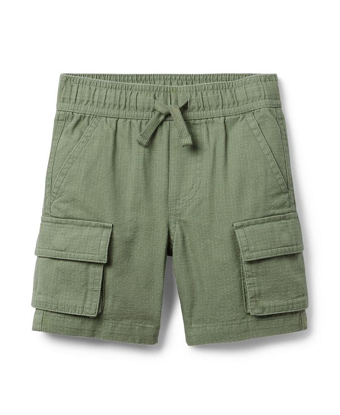 

Шорты-карго для мальчиков The Cargo Pull-On Short — малыши, маленькие дети, старшие дети Janie and Jack, зеленый