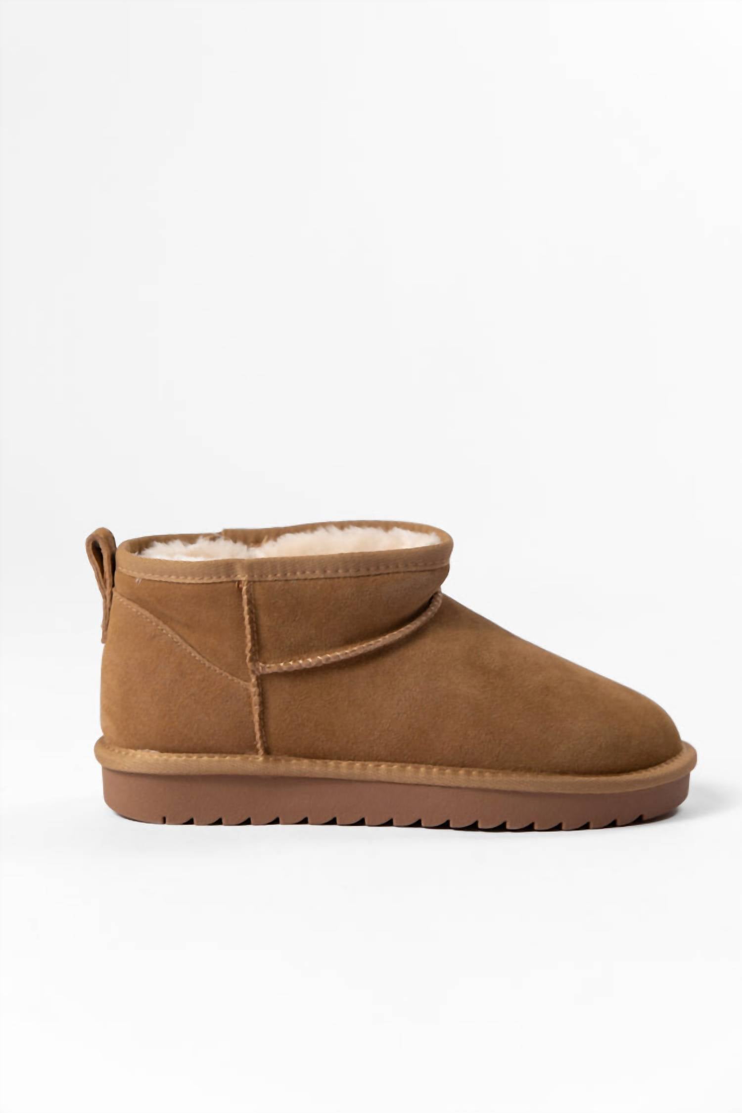 Женские мини-ботинки Georgia Platform в цвете каштан Pink Lily, Chestnut