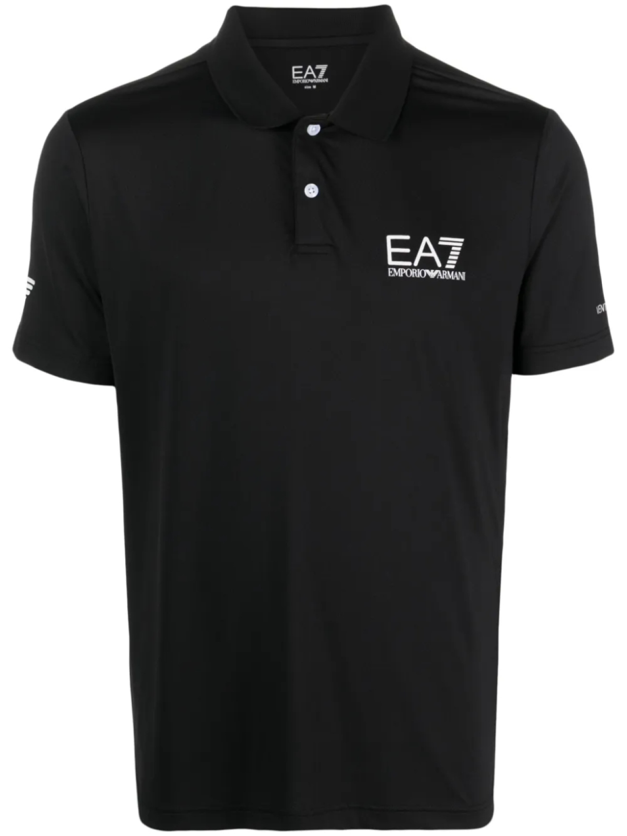 

Рубашка поло с логотипом Ea7 Emporio Armani, черный
