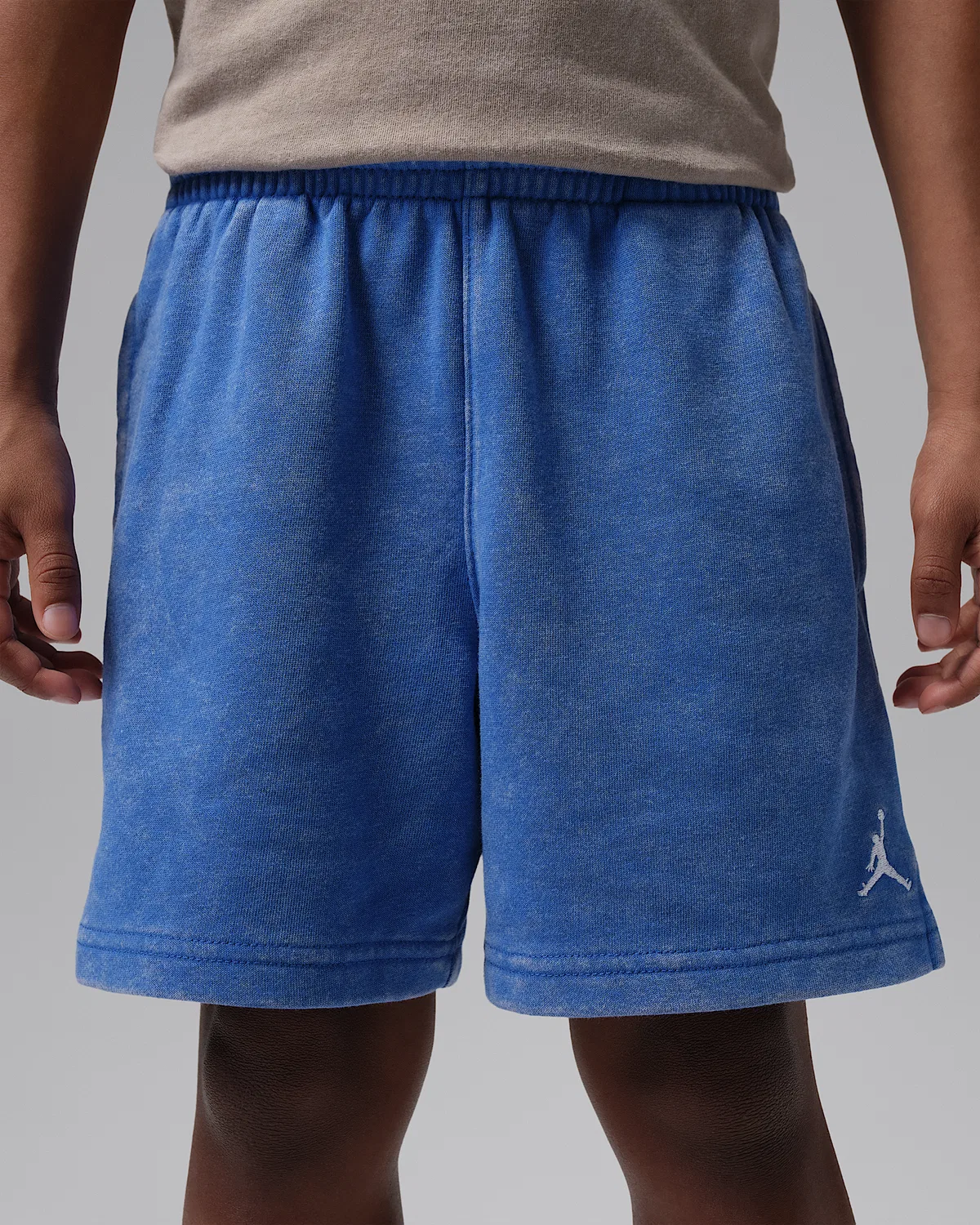 Детские шорты Jordan Little Kids' Brooklyn Washed French Terry, Game Royal — фото 2