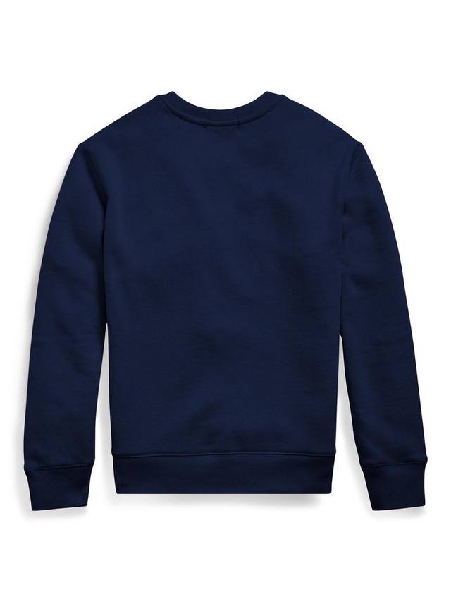 Детский логотипный базовый свитшот с круглым вырезом Ralph Lauren, Navy — фото 2