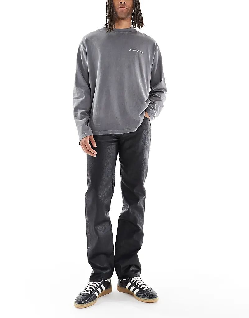 

Джинсы Levi's 501 Original Straight черного цвета с покрытием