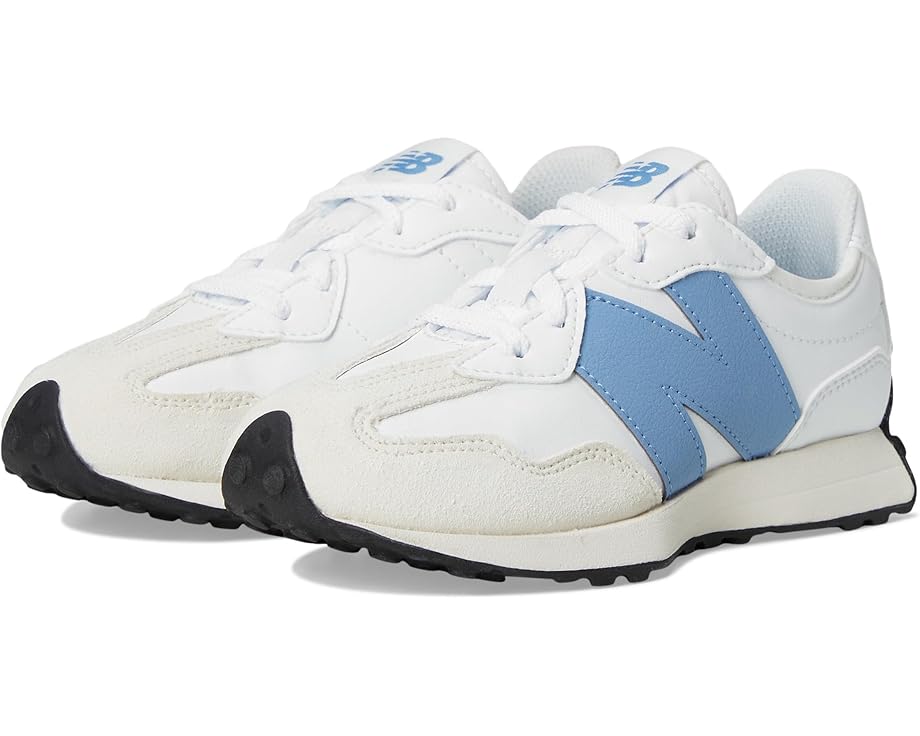 

Детские кроссовки New Balance 327 (Little Kid) New Balance Kids, White/Blue Laguna