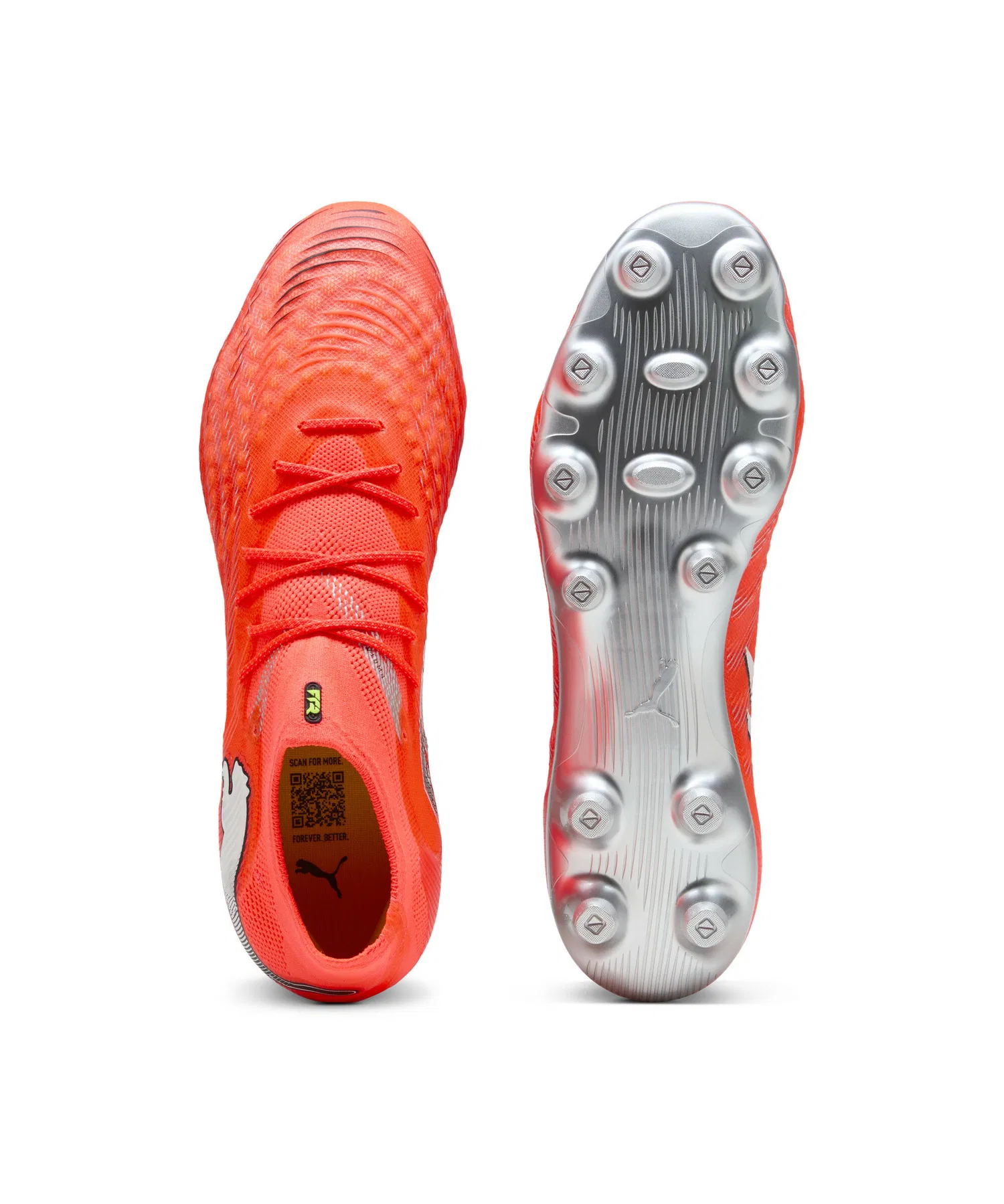Мужские футбольные бутсы PUMA Future 9 Ultimate HG/AG для игры на искусственном газоне красные — фото 4