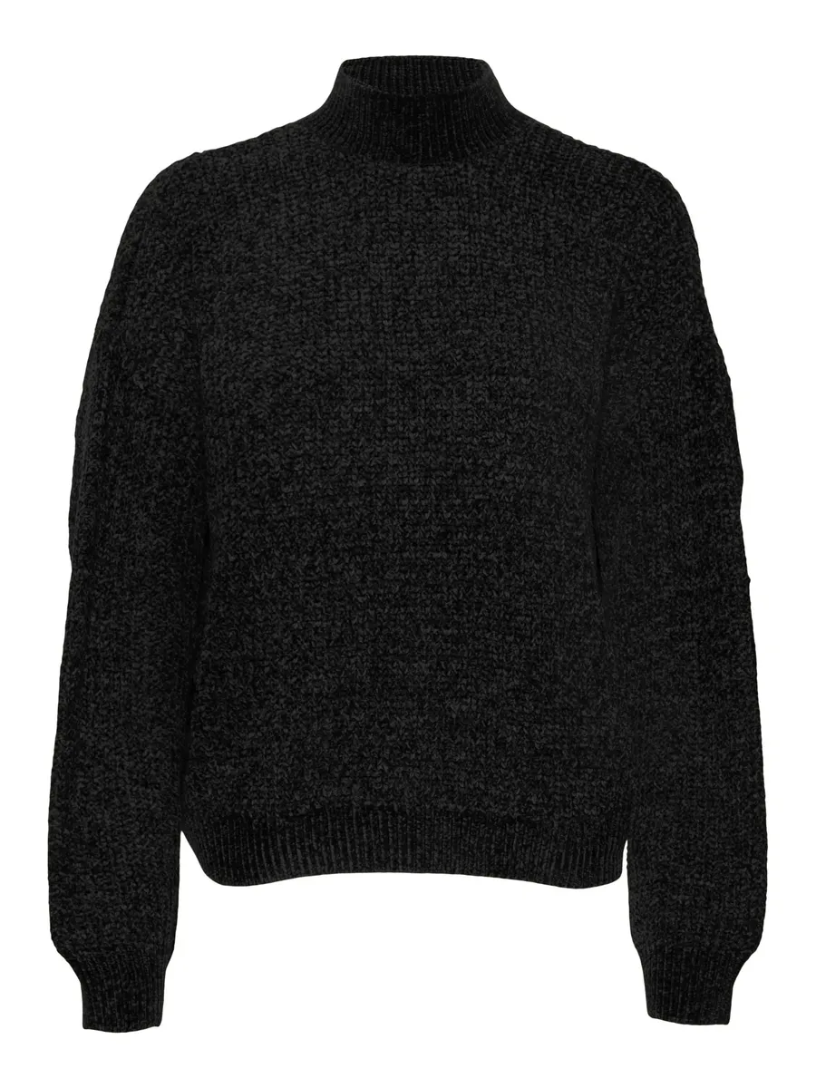 

Вязаный свитер Vero Moda "VMKAIA LS HIGHNECK PULLOVER BF", черный