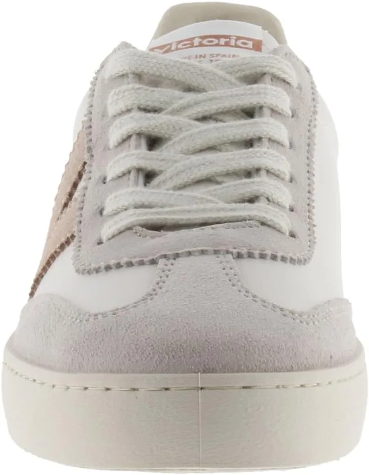 Кроссовки Victoria Low-Top Unisex Berlin Ciclista Leather Effect & Colored & Split Leather Parts in Contrast 1126184 для взрослых, цвет Cuarzo — фото 3