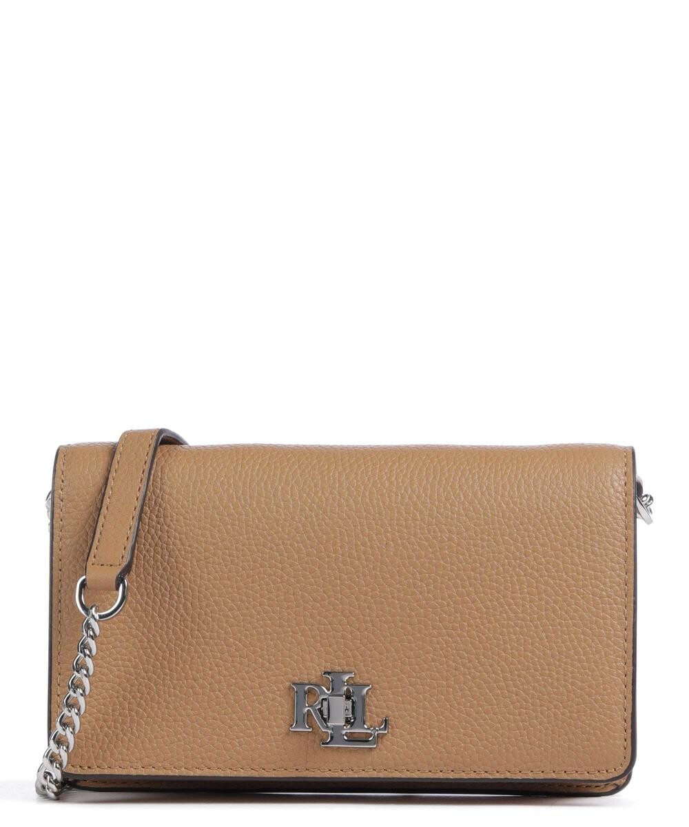 

Сумка через плечо Trnlk из зерненой яловой кожи Lauren Ralph Lauren, бежевый