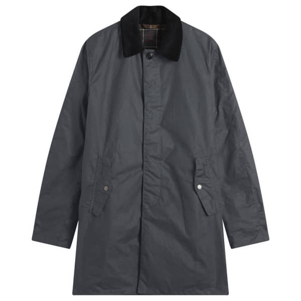 

Barbour X baracuta tyne wax coat, темно-синий
