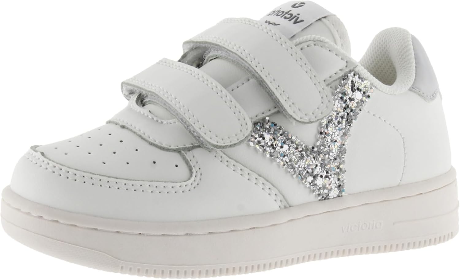 

Женские кеды Victoria английского бренда с тонированным носком из канвы и шнуровкой, Plata