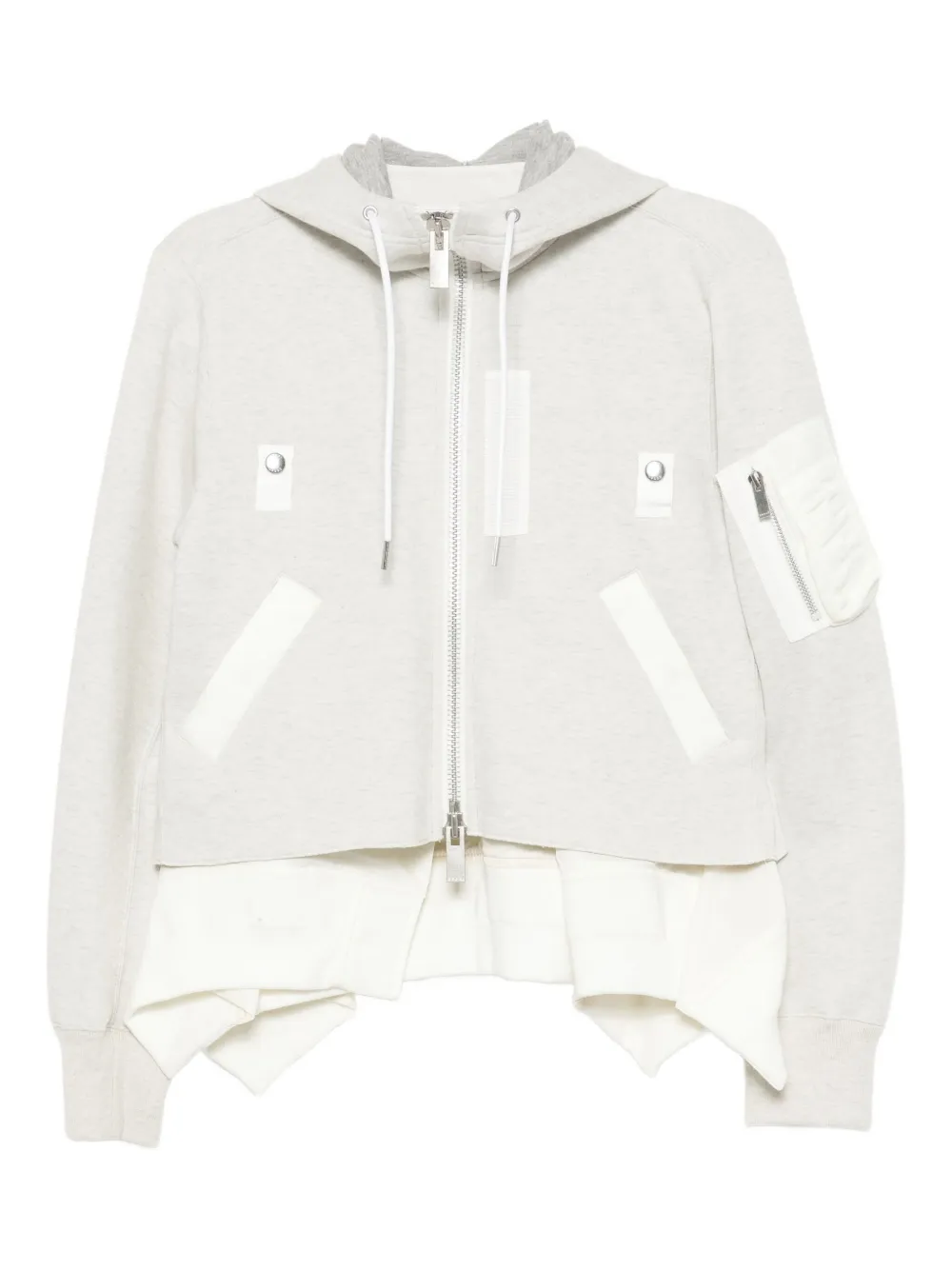 

Асимметричная куртка SACAI, нейтральный