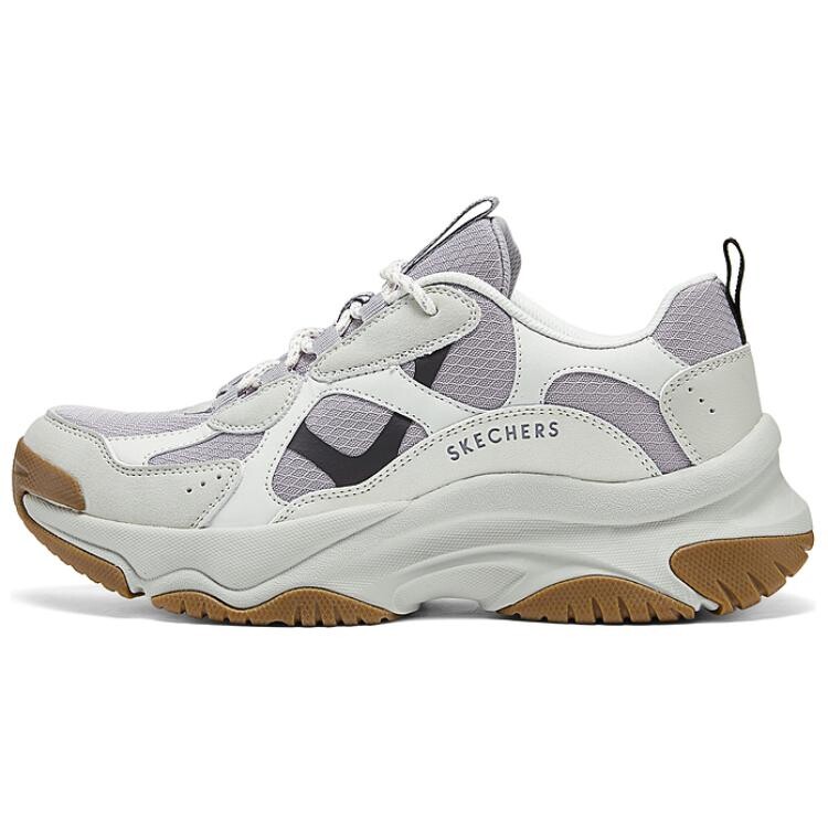 

Уличные массивные кроссовки женские низкие фиолетово-серый Skechers