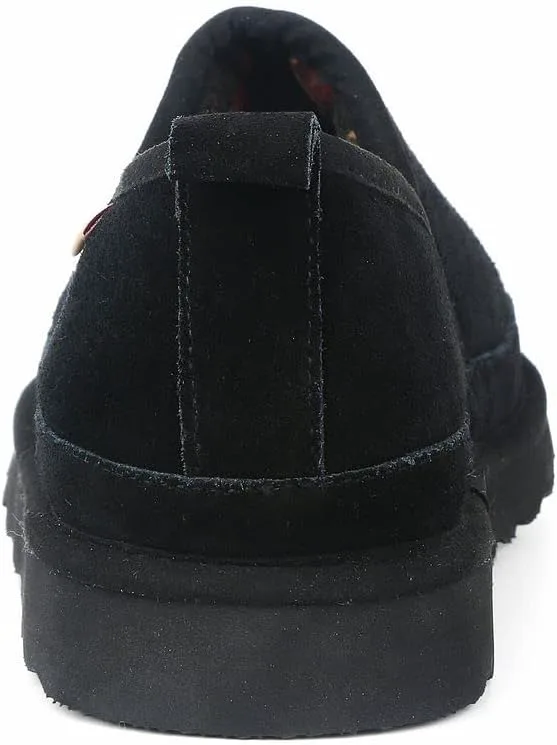 

Мужские домашние и уличные тапочки PAMIR из натуральной замши, мокасины на удобной подошве, черный