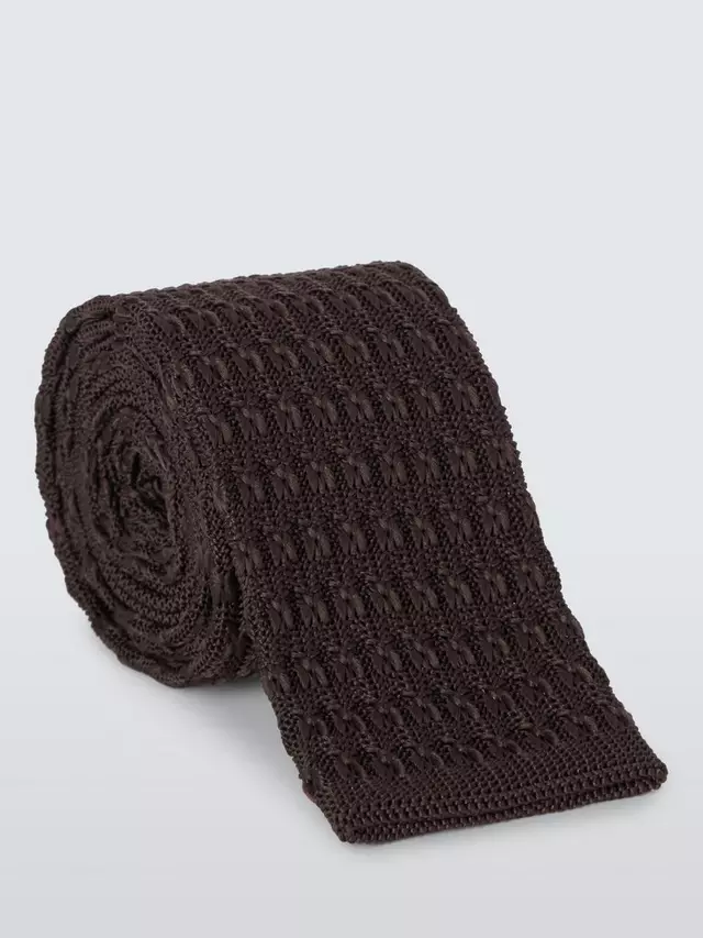 

Галстук John Lewis Knitted, коричневый