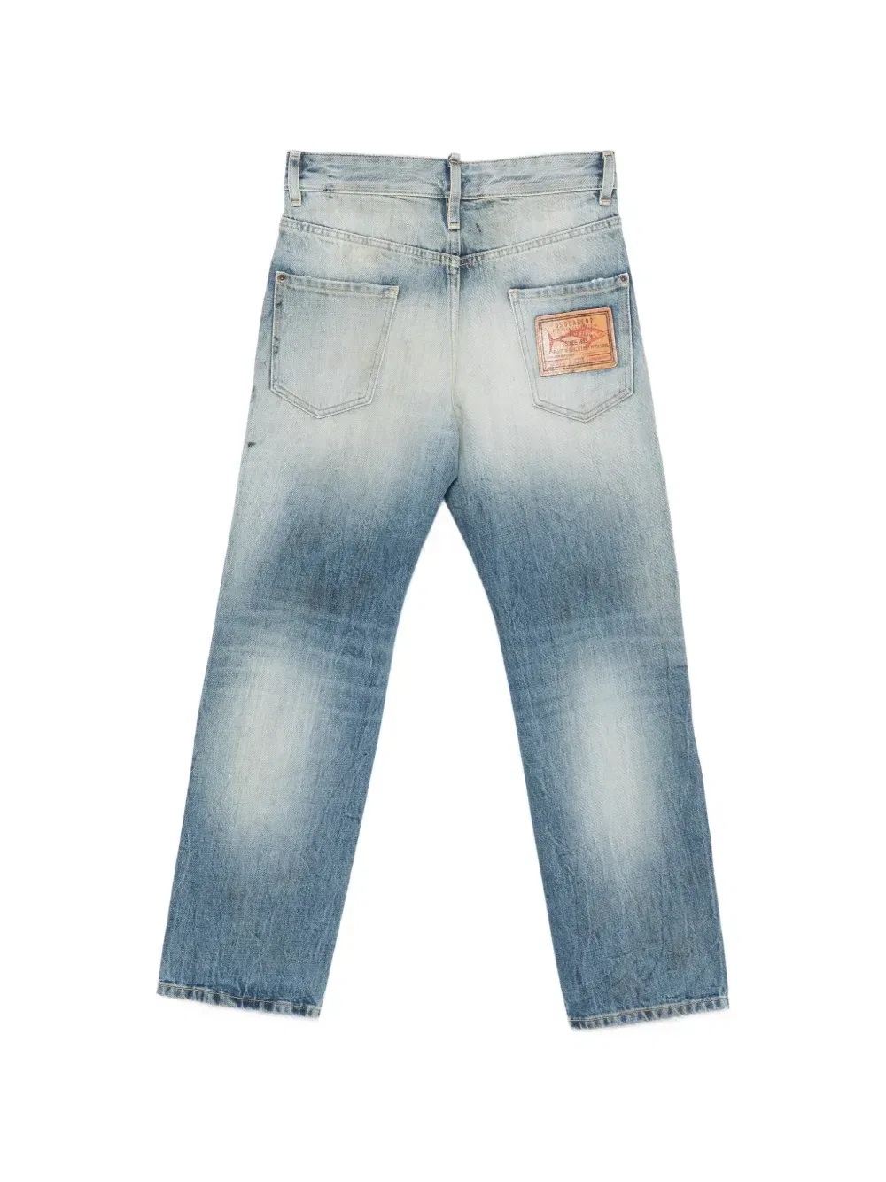 Джинсы 642 в технике пэчворк Dsquared2 Kids, синий — фото 2