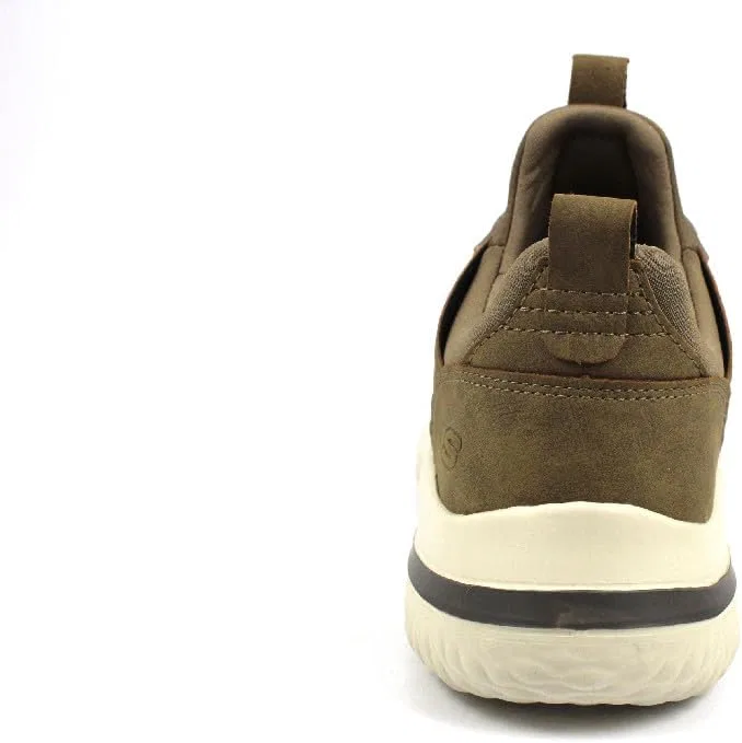 Кроссовки модные Skechers Delson 3.0 Cicada, хаки — фото 3