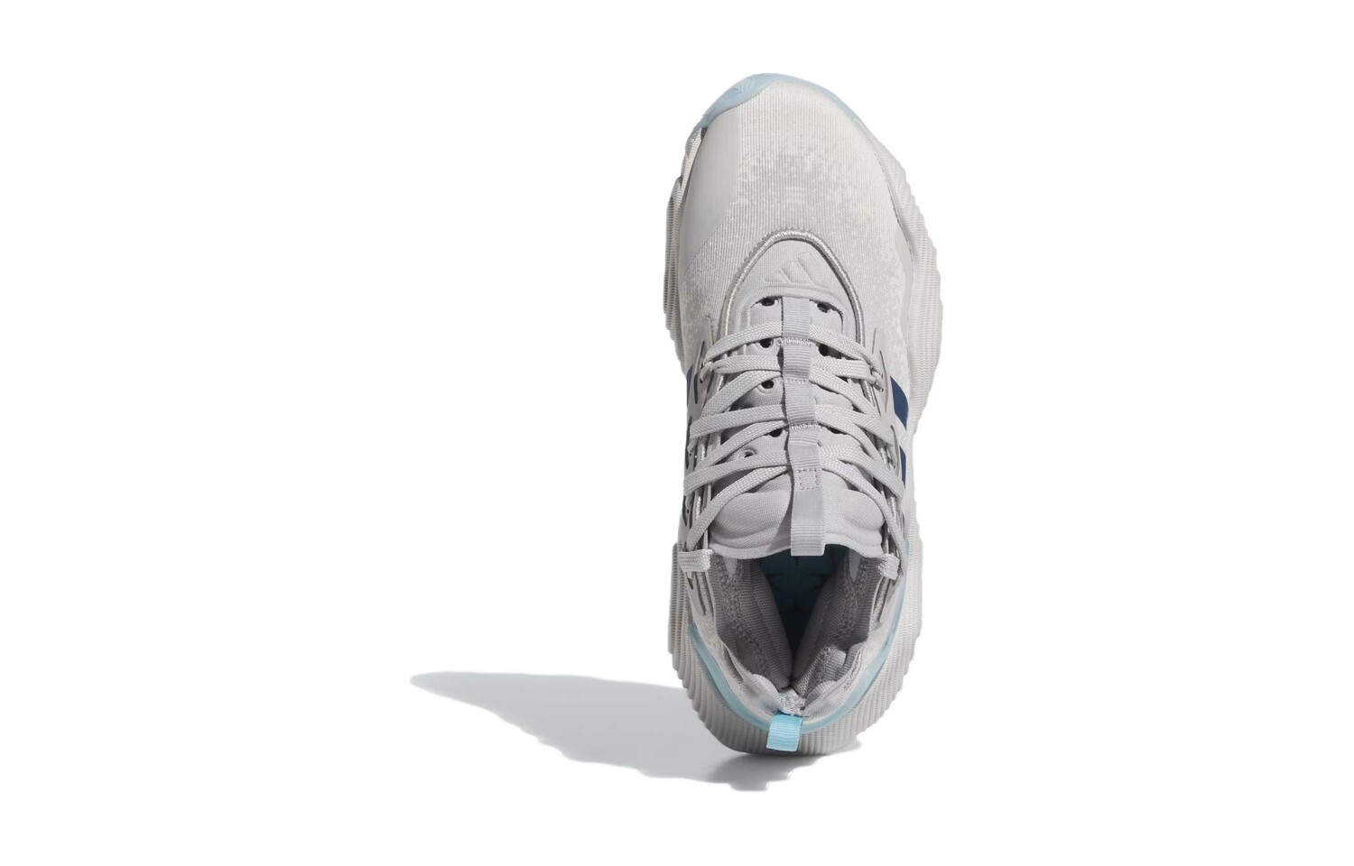 Кроссовки adidas Trae Young 3 Grey Preloved Ink Grey GS, серый/белый — фото 4