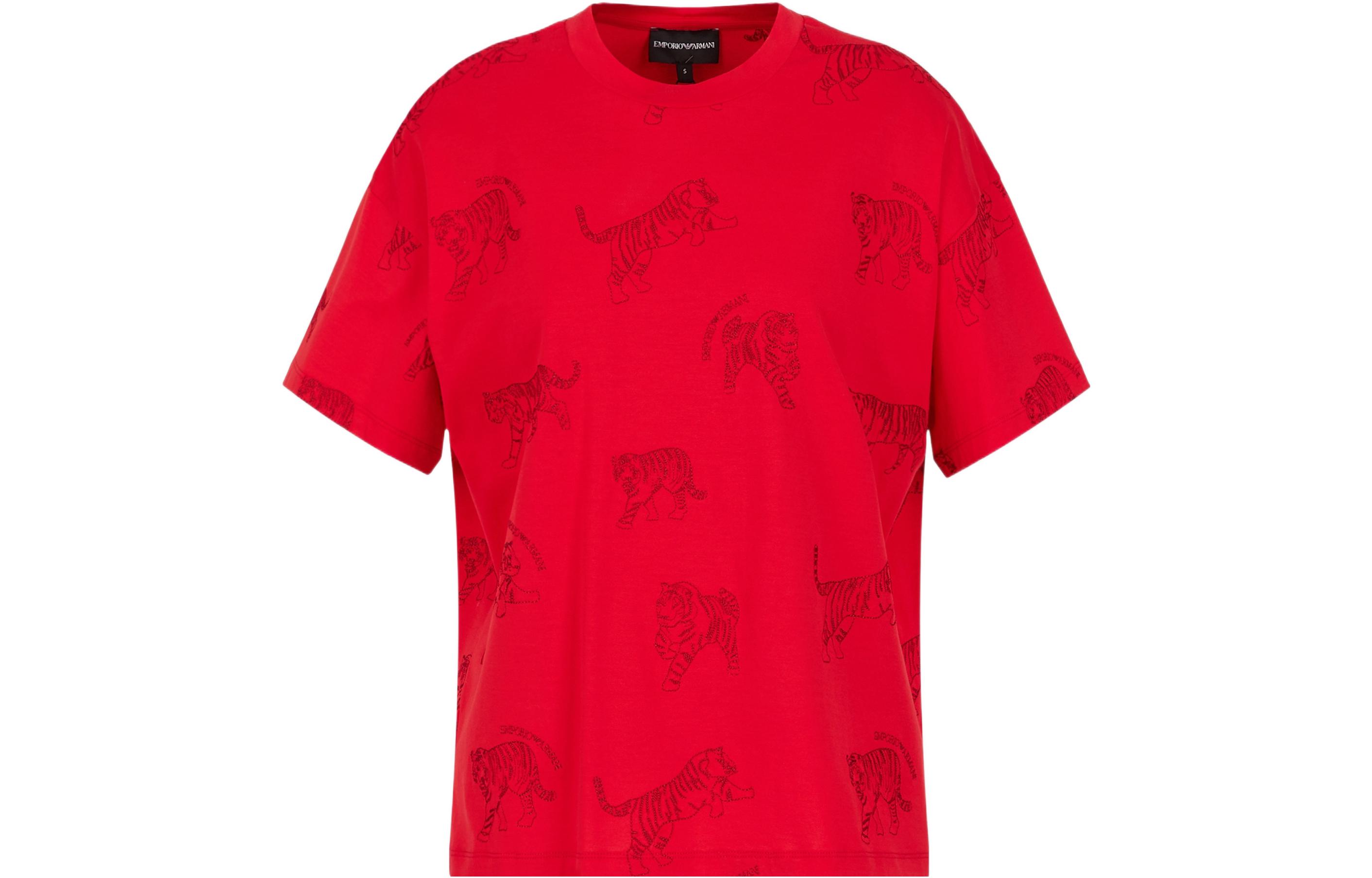

EMPORIO ARMANI SS22 T Shirt Women's Red