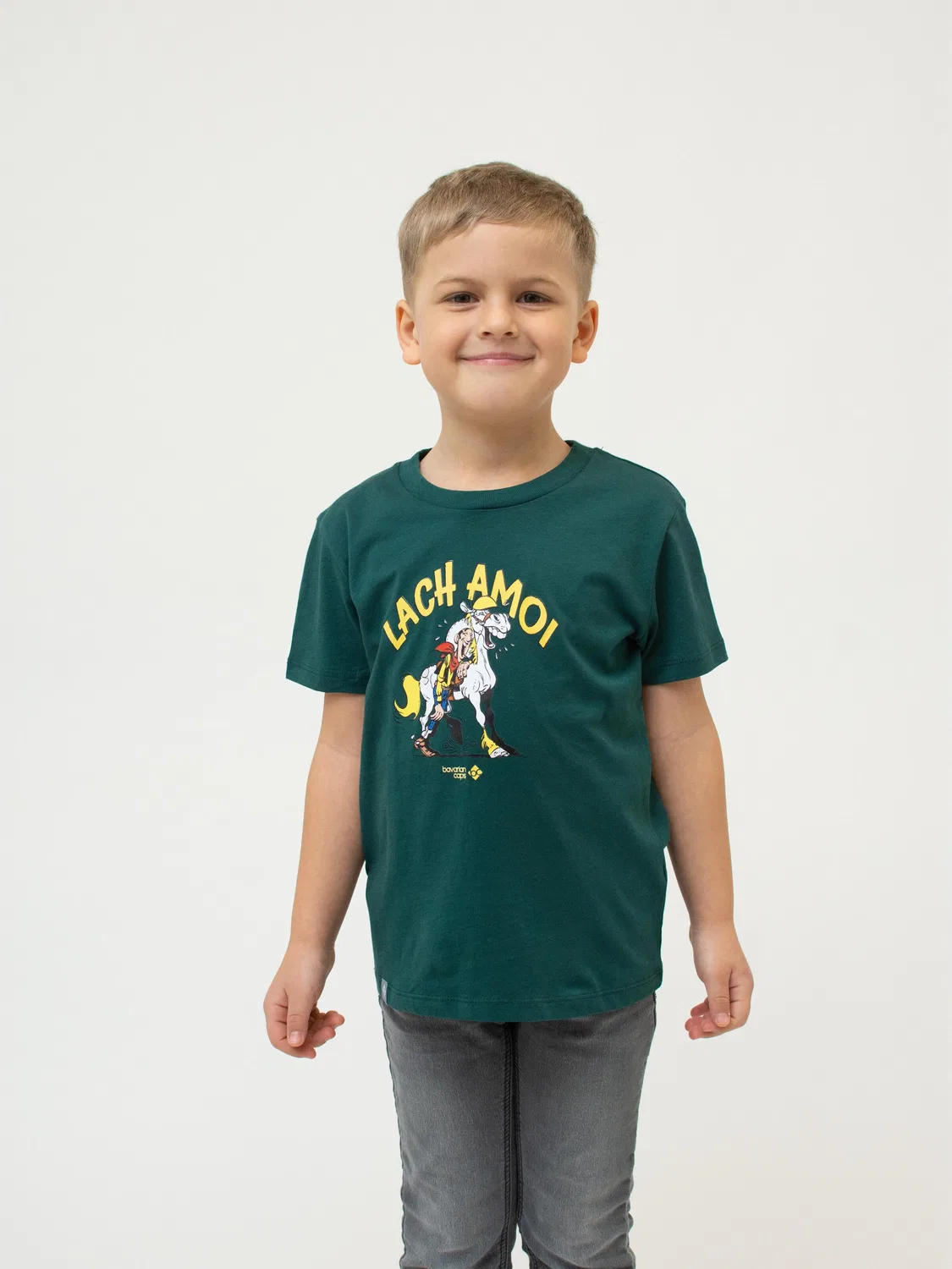 Футболка Bavarian Caps Shirt Lucky Luke: Lach Amoi темно-зеленого цвета