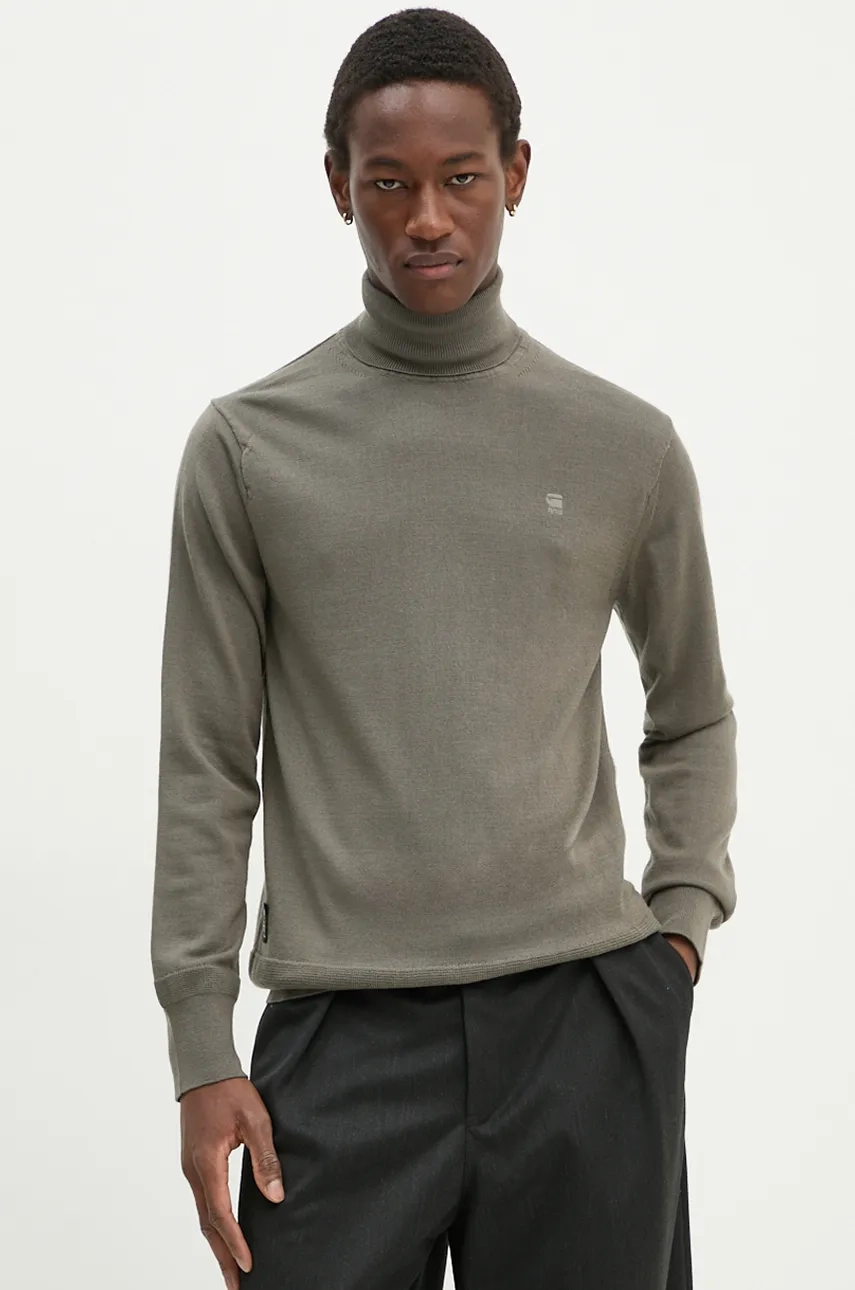 

Шерстяной свитер G-Star Raw, зеленый