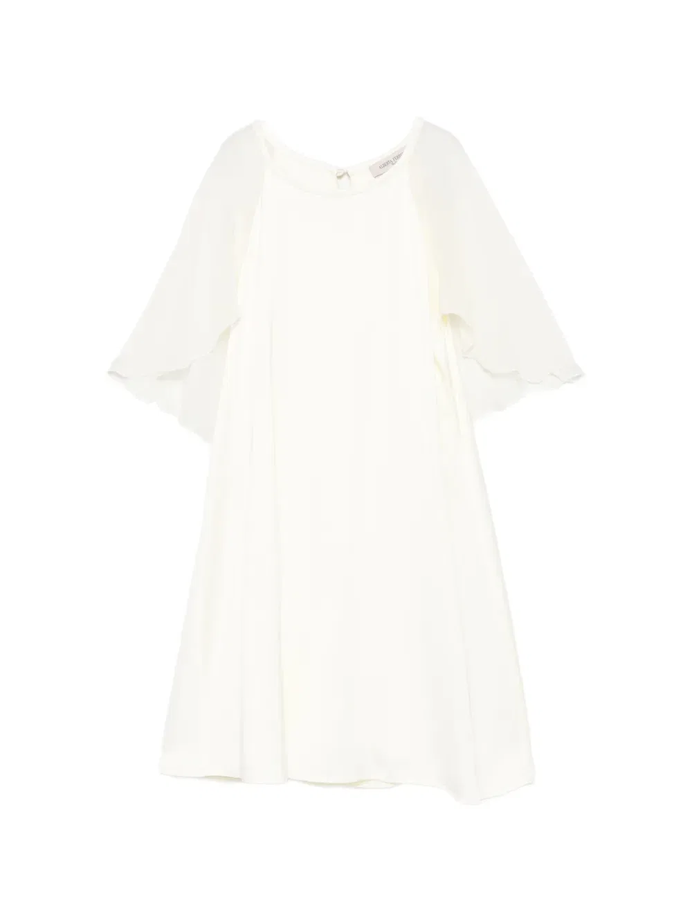 Многослойное платье Alberta Ferretti Kids, нейтральный
