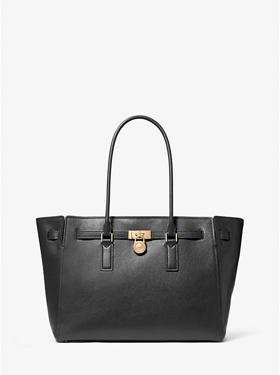

Большая кожаная сумка-шоппер Hamilton Moderne Michael Kors, черный